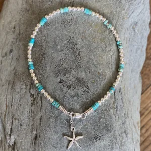 Sea breeze Turquoise Anklet