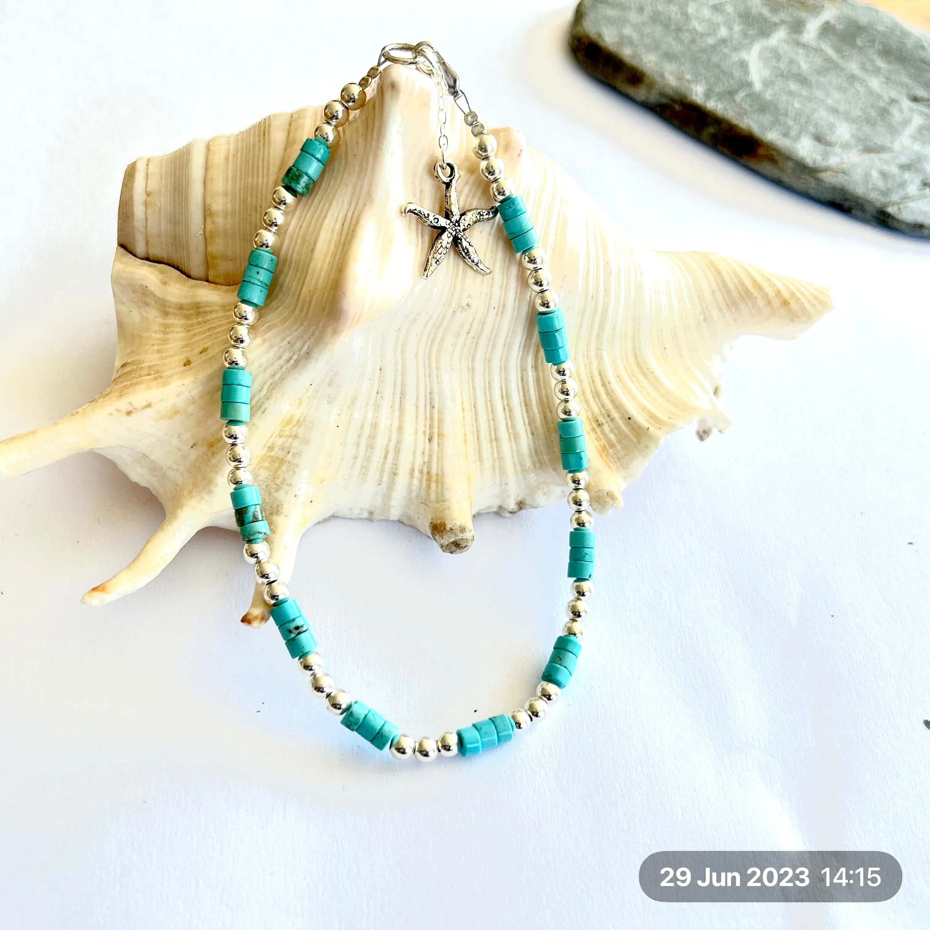 Sea breeze Turquoise Anklet