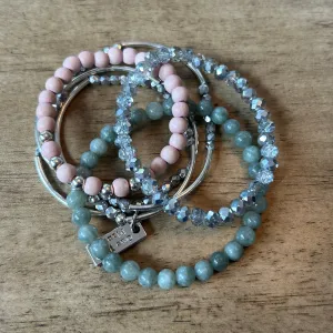 Simply Soft Wrap Bracelet Stack