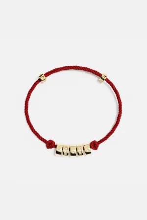 SMILE Morse Code Adjustable Nylon Bracelet