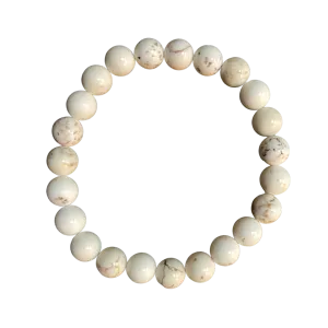 Soft White Magnesite 8mm Bracelet