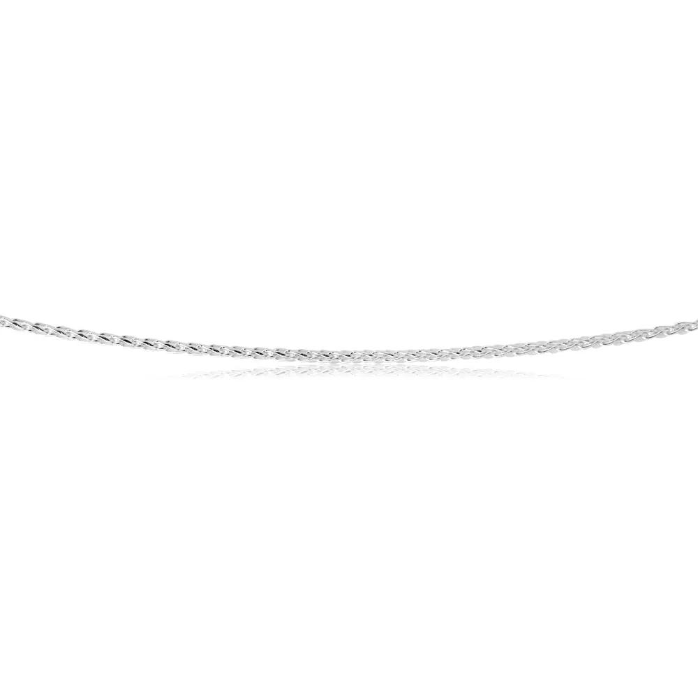 Sterling Silver 45cm Wheat Chain