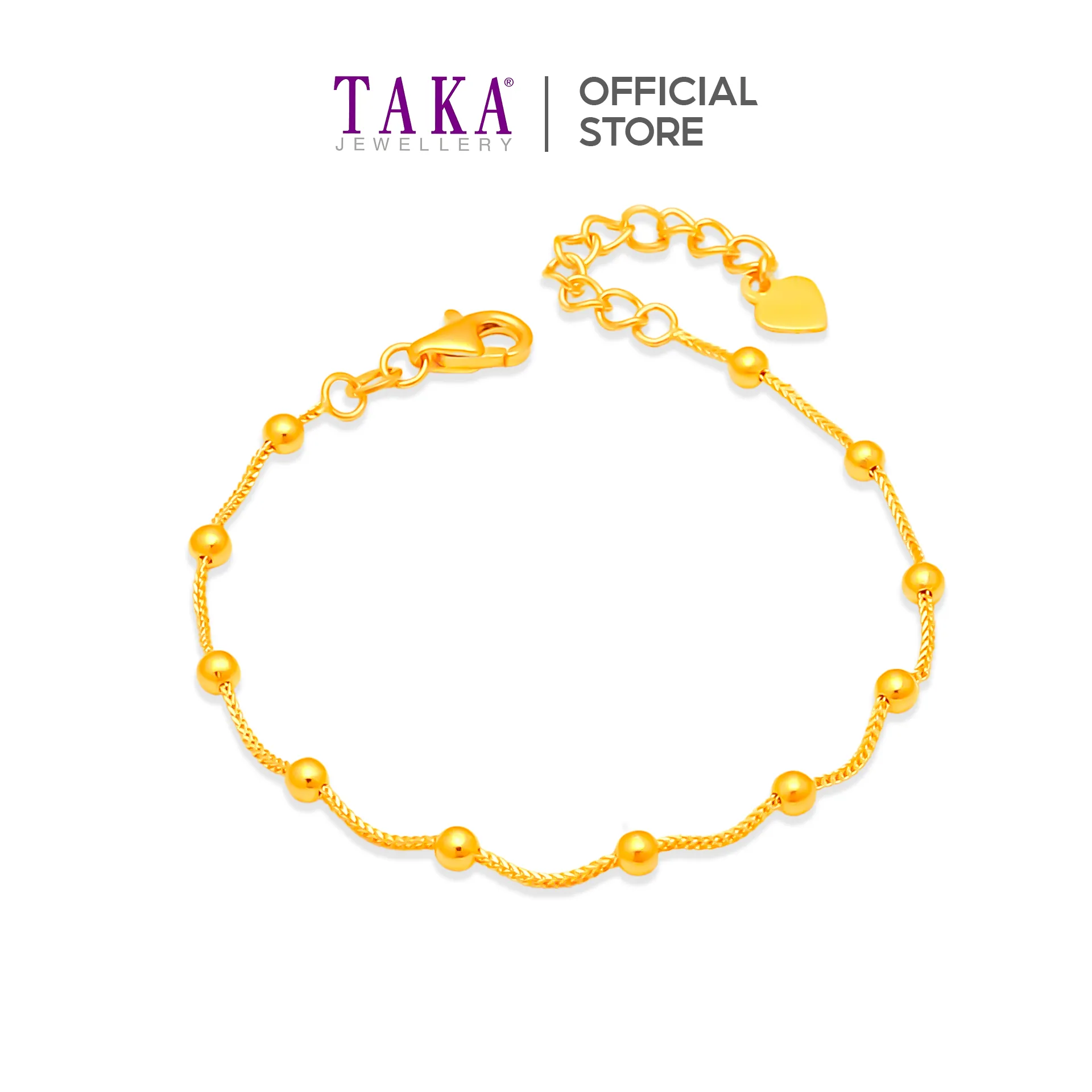 Taka Jewellery 916 Gold Bracelet