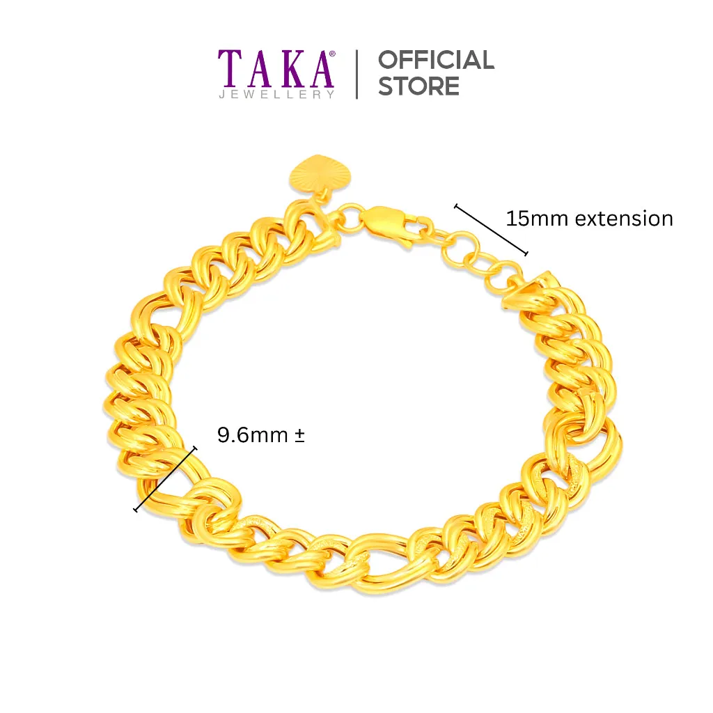 TAKA Jewellery 916 Gold Bracelet