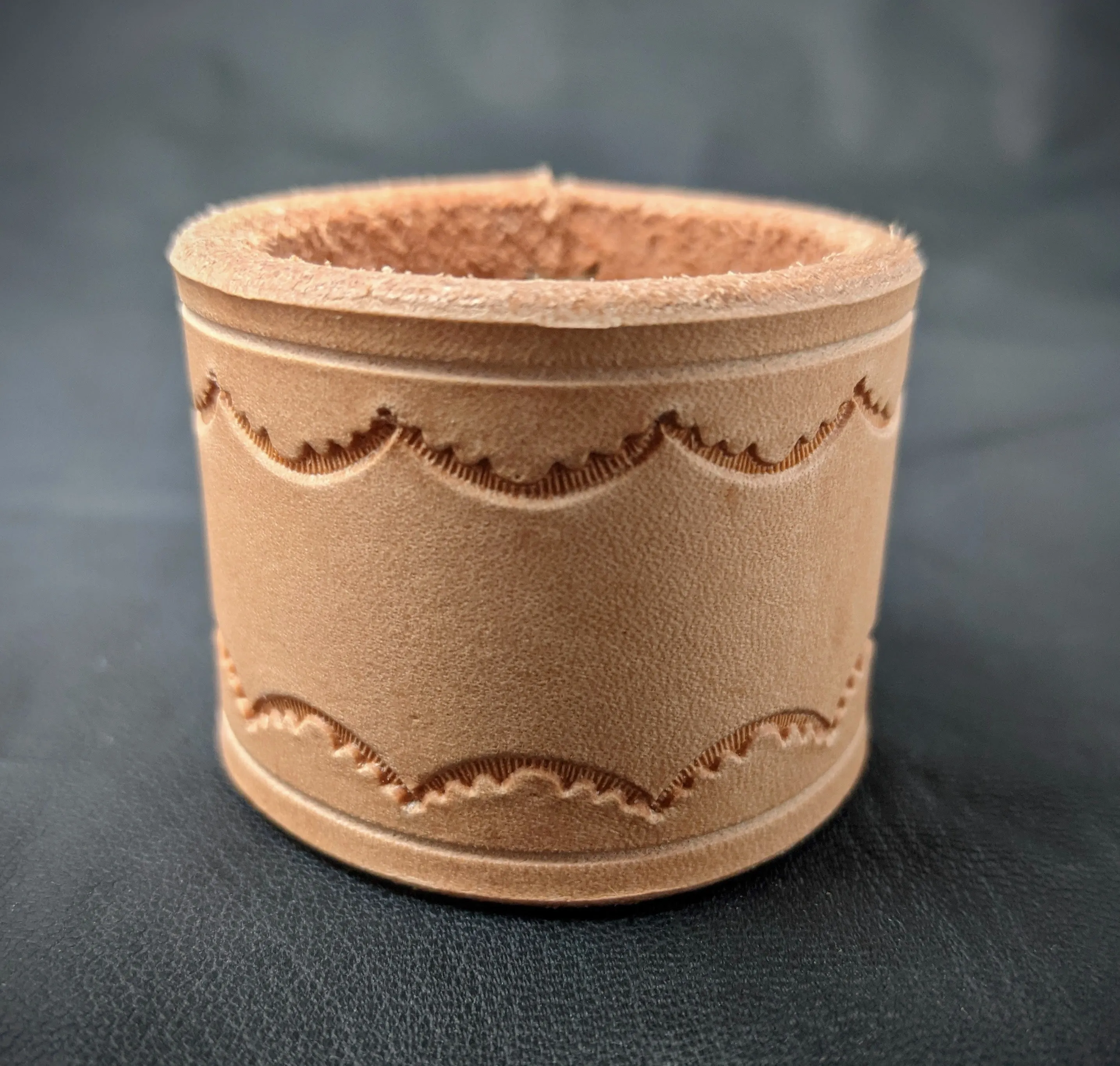 Tooled Leather Napkin Rings