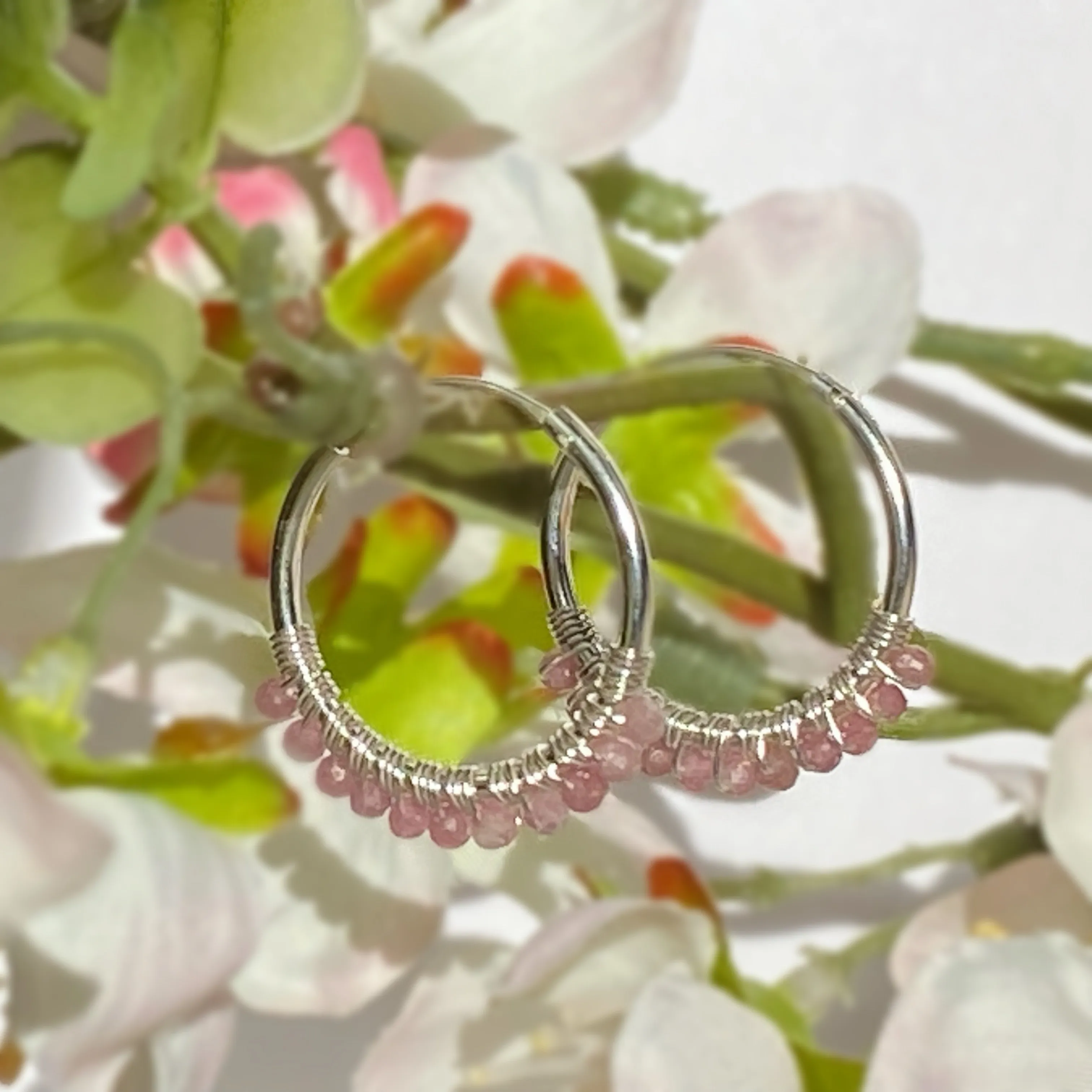 Tourmaline Hoop Earrings - VE467TM