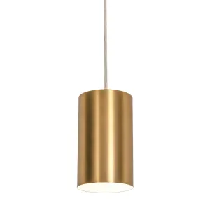 Tyke 4 in. Pendant Light Satin Brass Finish