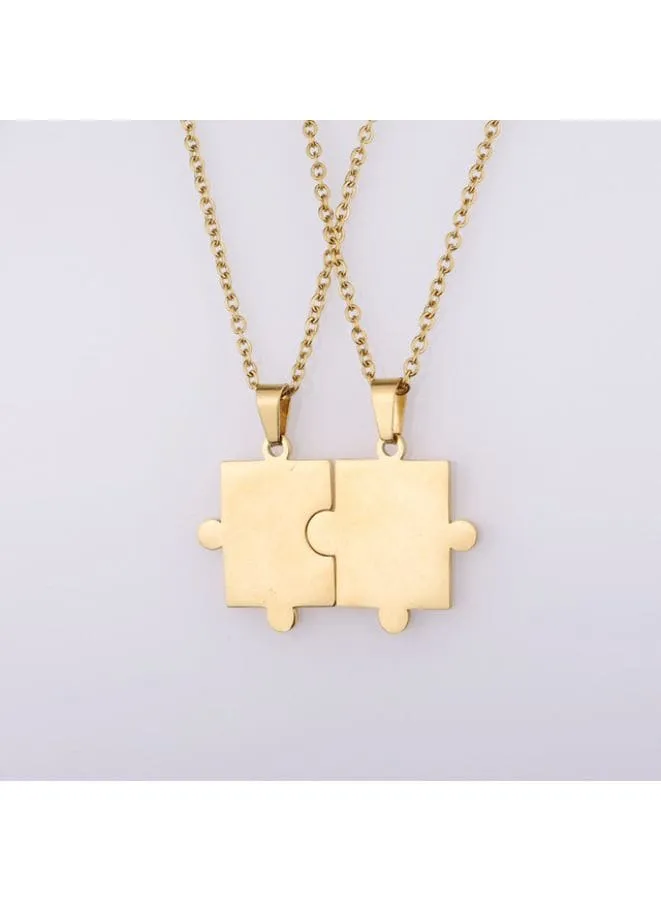 Unique Matching Puzzle Pieces Necklaces for Couples Set - Make a Statement with Your Accessories