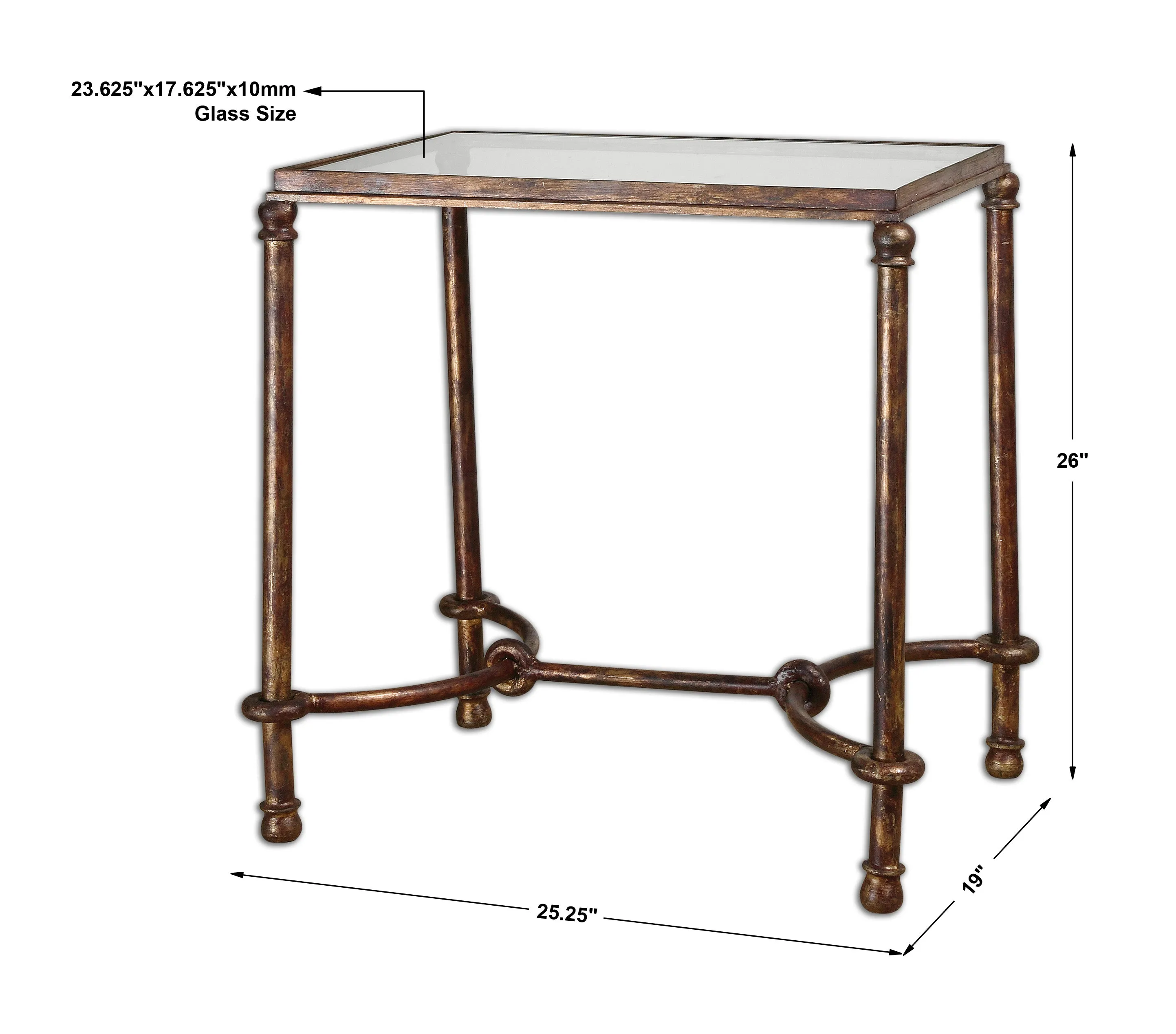 Uttermost Warring Iron End Table