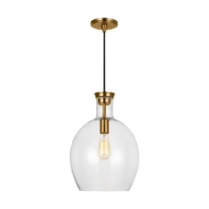 Vaso 12 in. Pendant Light Brushed Brass Finish