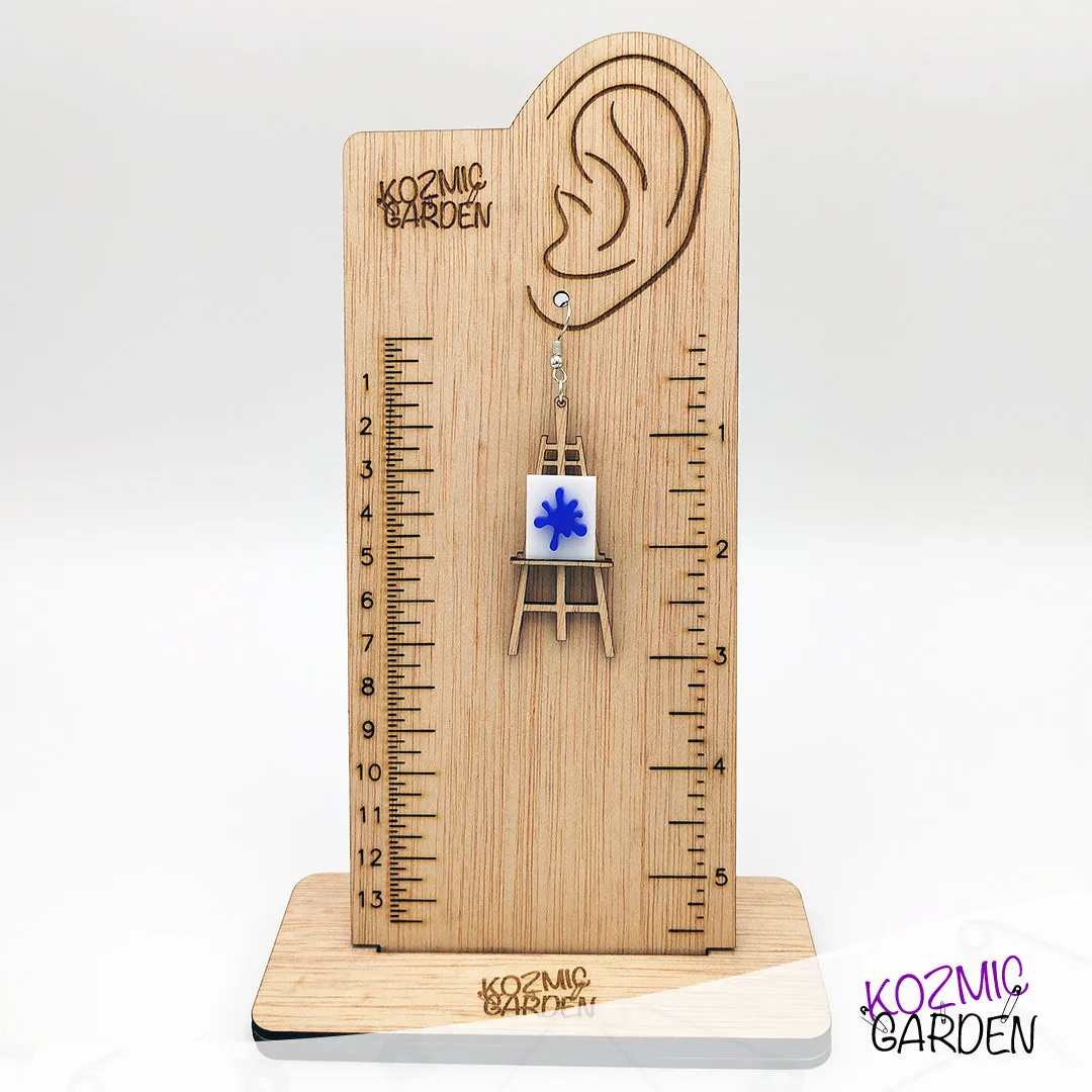 WOOD EASEL EARRINGS | Let Your Imagination Go Wild!